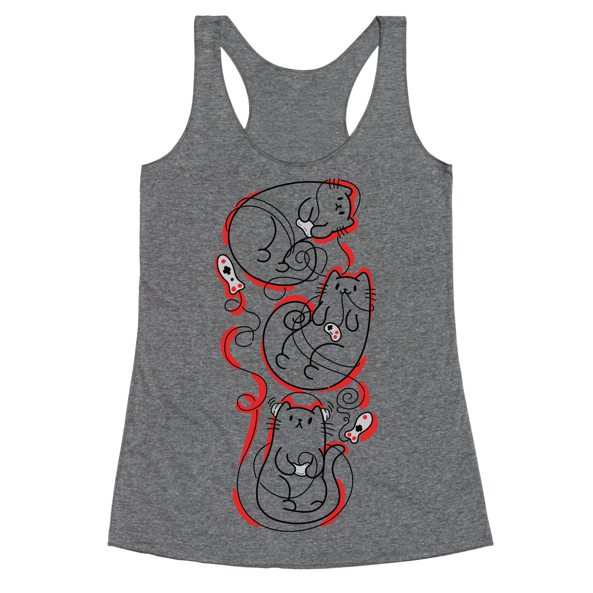Gamer Cats Racerback Tank